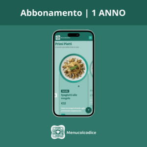 Menucolcodice.it – Menù digitale per ristoranti  | Annuale